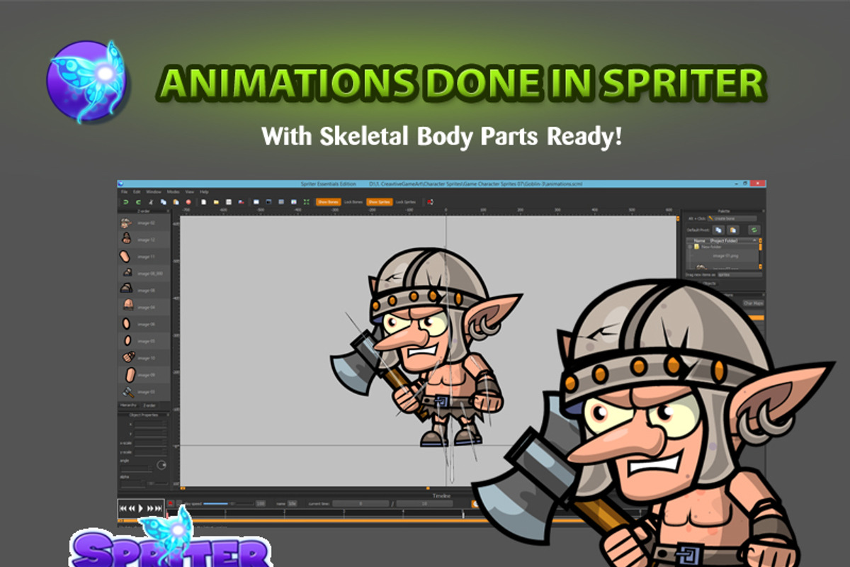 Goblins Ememies Sprites 07, an Illustration by CreativeGameArt (Photo 3 of 4)