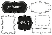30 frames in four styles - PNG, a Graphic by Wild Rose (Thumbnail 1 of 7)