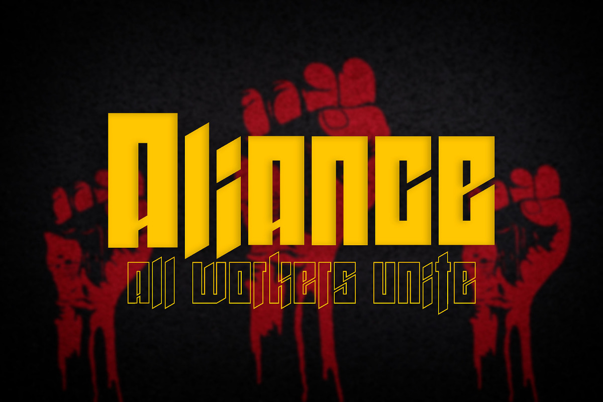 Bigbrother neo gothic font. V 0.2 preview 5