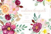 Autumn watercolour bouquets, an Education Illustration by LABFcreations (Thumbnail 3 of 5)