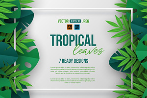 Set Of Designs With Tropical Leaves.