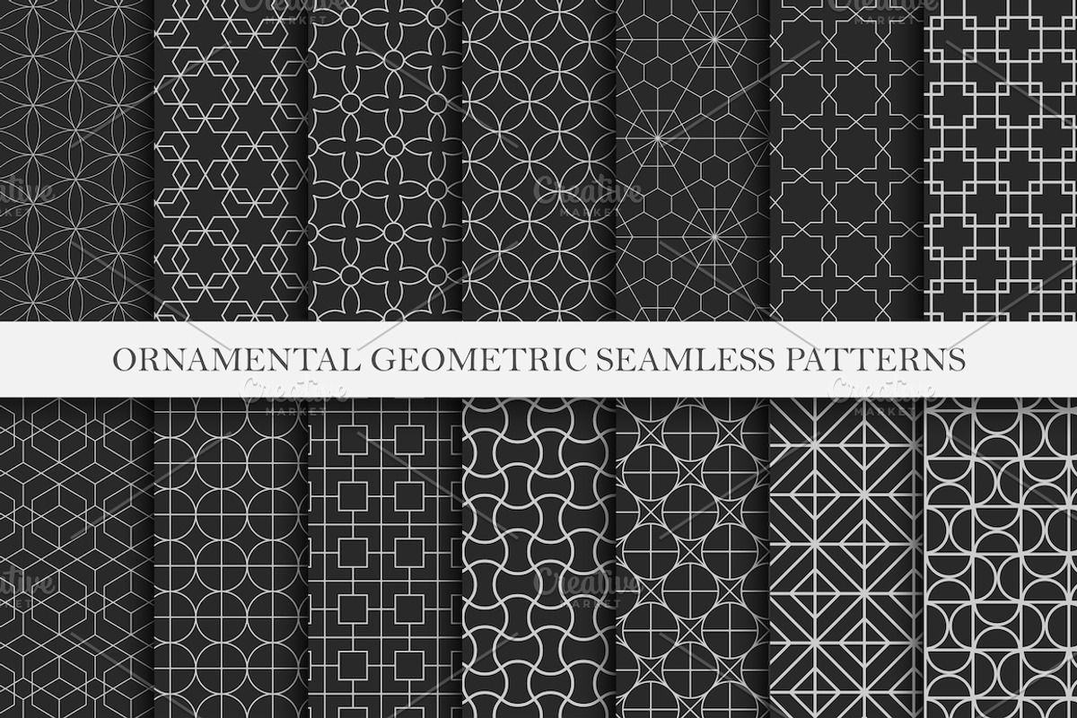 Vector seamless ornamental patterns, a Pattern Graphic by ExpressShop (Photo 1 of 8)