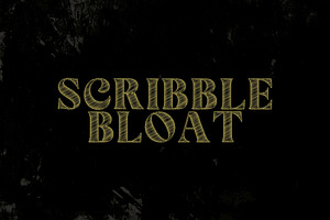 Scribble Bloat Serif Font