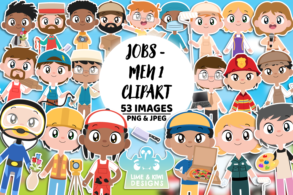 Woman and Men Jobs Bundle 1, a Person Illustration by Lime & Kiwi Designs (Photo 4 of 5)