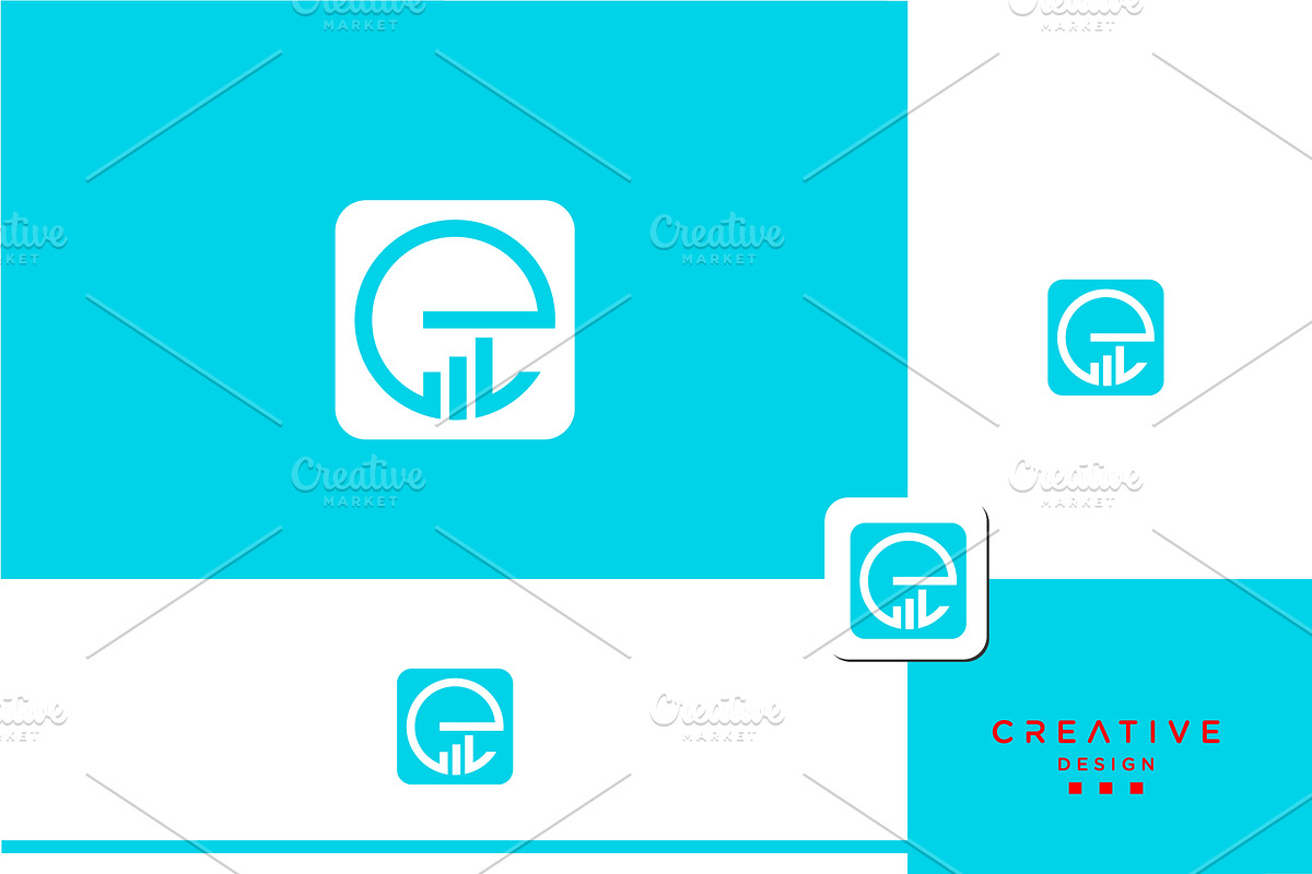 Letter E Financial Logo. with growth, a Branding & Logo Template by art_creater (Photo 1 of 2)