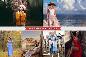 Fashion Style Photoshop Actions, an Action Add-On by Bato