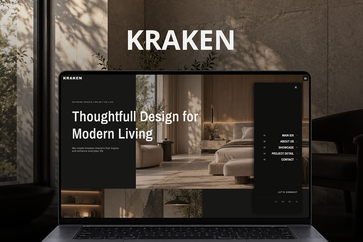 Kraken Interior Framer Template, a Landing Page Template by on3stepThemes (Photo 2 of 2)
