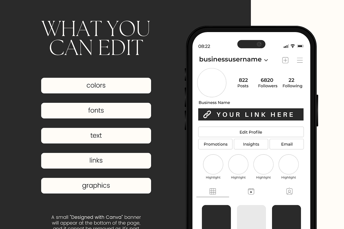 Canva Link in Bio Template, a Landing Page Template by Branding Babe Co. (Photo 4 of 5)