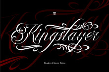 King Slayer Script Tattoo Font
