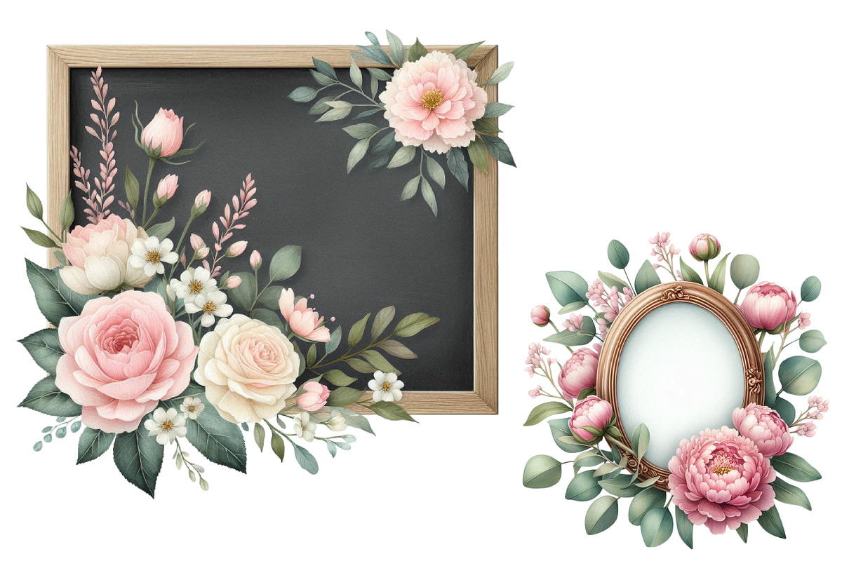 Wedding Photo Frames Clipart, an Illustration by Designworld (Photo 5 of 6)