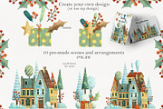 Christmas Village Set, a Decorative Illustration by Daria's Magic World (Thumbnail 5 of 6)