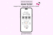 QR Code, Scan To Pay Sign Template, a Social Media Template by Cherry Paper Co (Thumbnail 4 of 6)