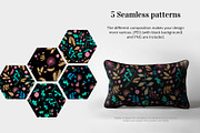 Gouache hand drawn decorate flowers, a Decorative Illustration by Folkheart (Thumbnail 6 of 9)