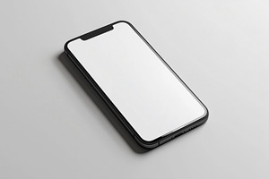Black smartphone with blank screen, a Technology Photo by MistyDay