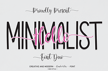 Hello Minimalist | Font Duo