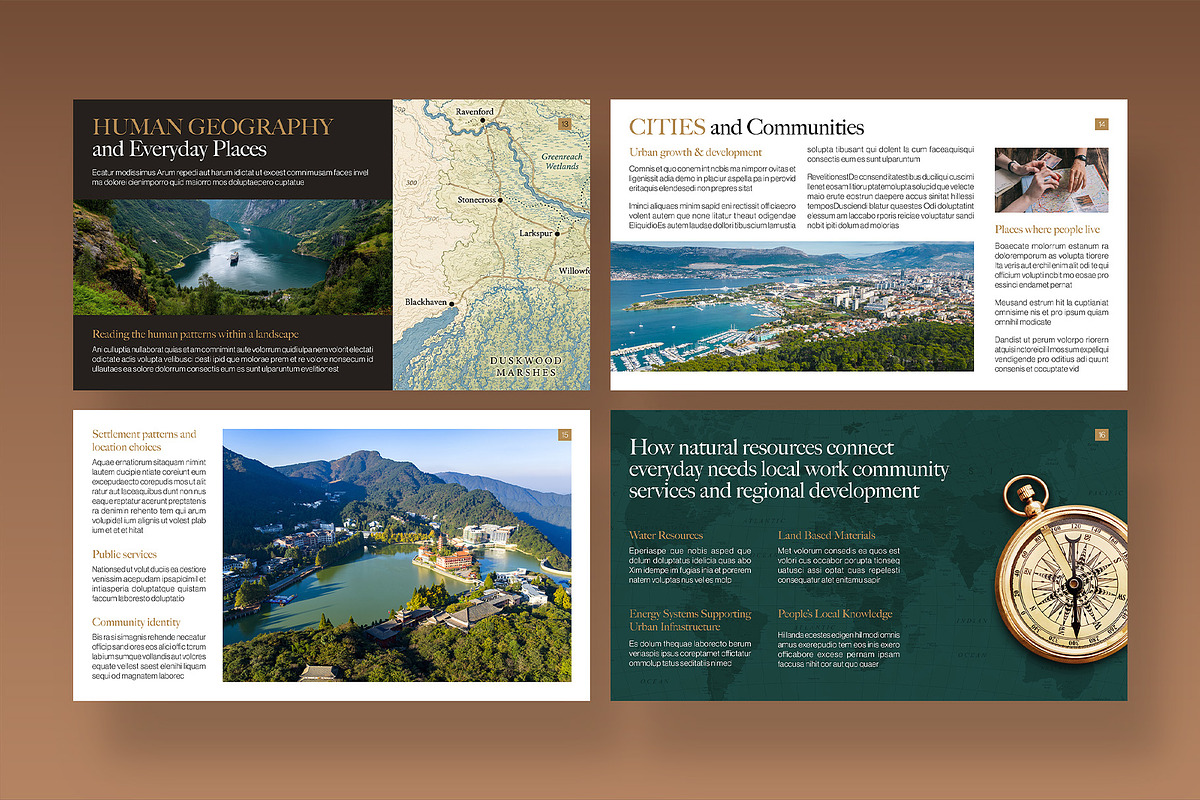 Geography Class Education Present, a Presentation Template by BrandPacks