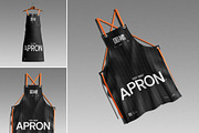 Black Kitchen Apron Mockup, a Household Mockup by Brand Earth (Thumbnail 1 of 4)