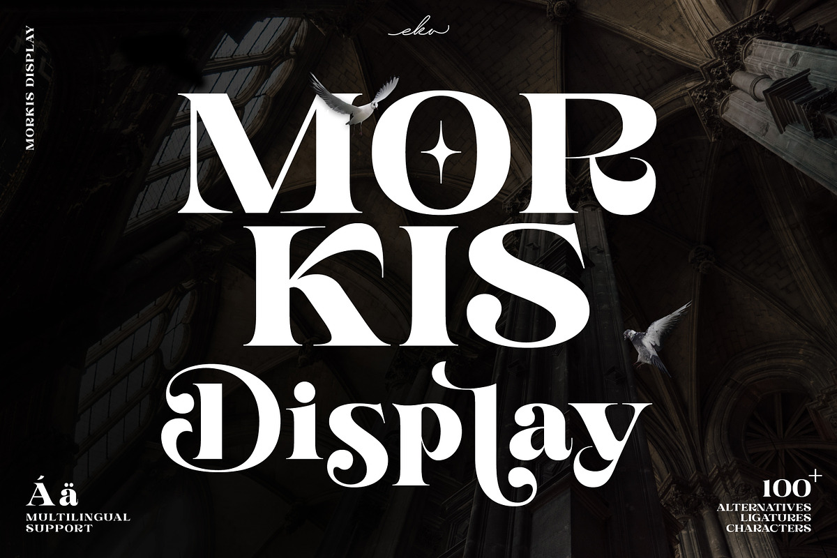 Morkis - Display Serif Font, a Serif Font by Ekahermawan (Photo 1 of 10)