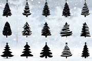 Christmas Tree Silhouette (AI File), an Object Graphic by DesignBTF (Thumbnail 2 of 8)