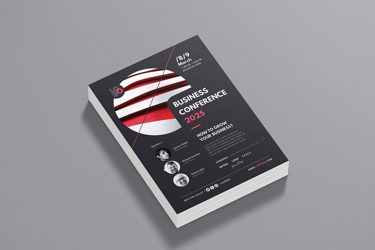 Event / Business Conference Flyer, a Flyer Template by Creativity-Design (Photo 3 of 4)