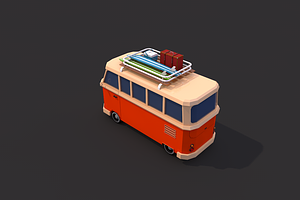 Low Poly Van