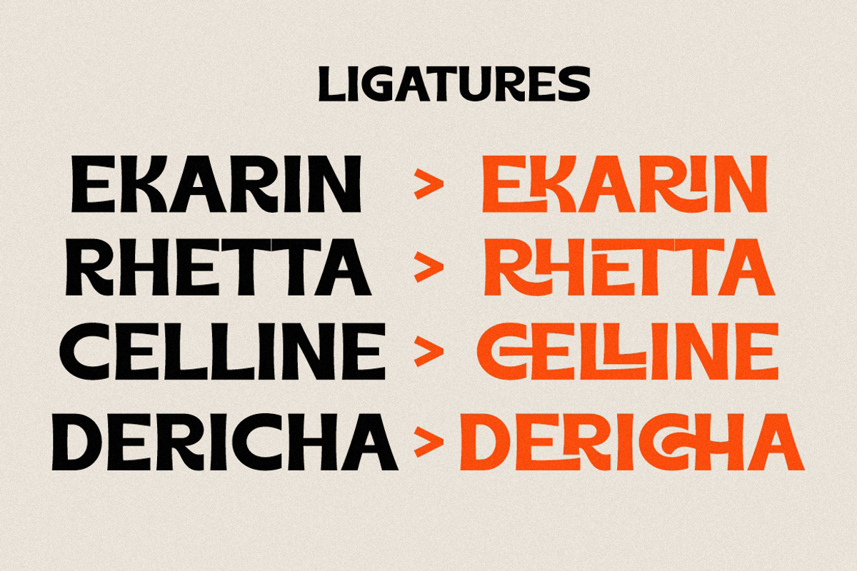 Chales Rientta – Retro Sans, a Sans Serif Font by HansCo Studio (Photo 4 of 10)