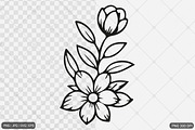 Floral Design SVG PNG Bundle, an Illustration by Actual Pixel (Thumbnail 11 of 22)
