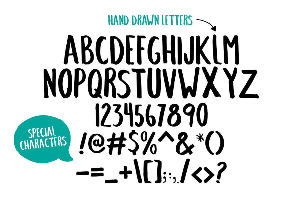 $5 Field Notes HandCrafted Font preview 2