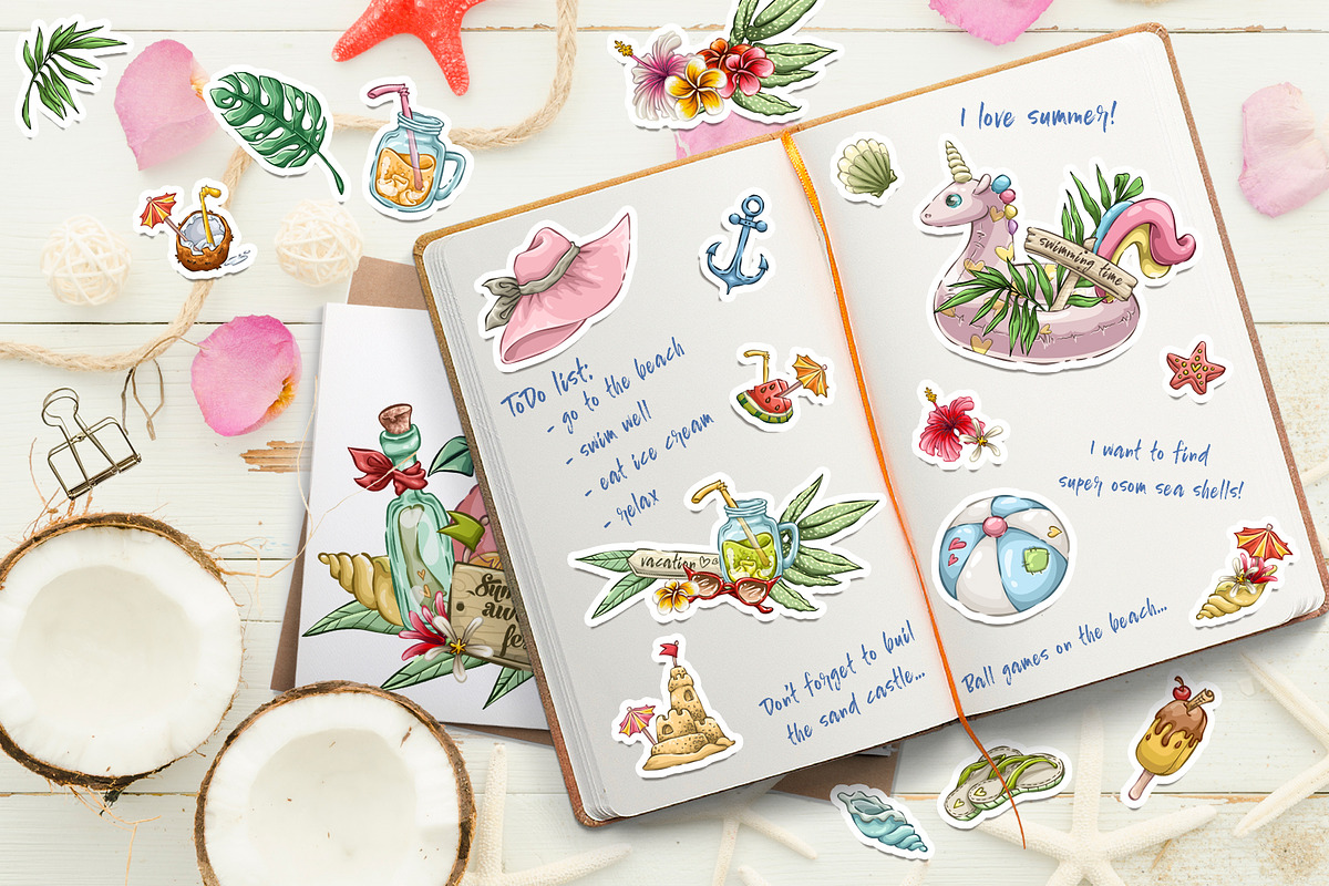 Beach Little Things, a Seasonal Illustration by Dreaming_Lucy (Photo 6 of 8)