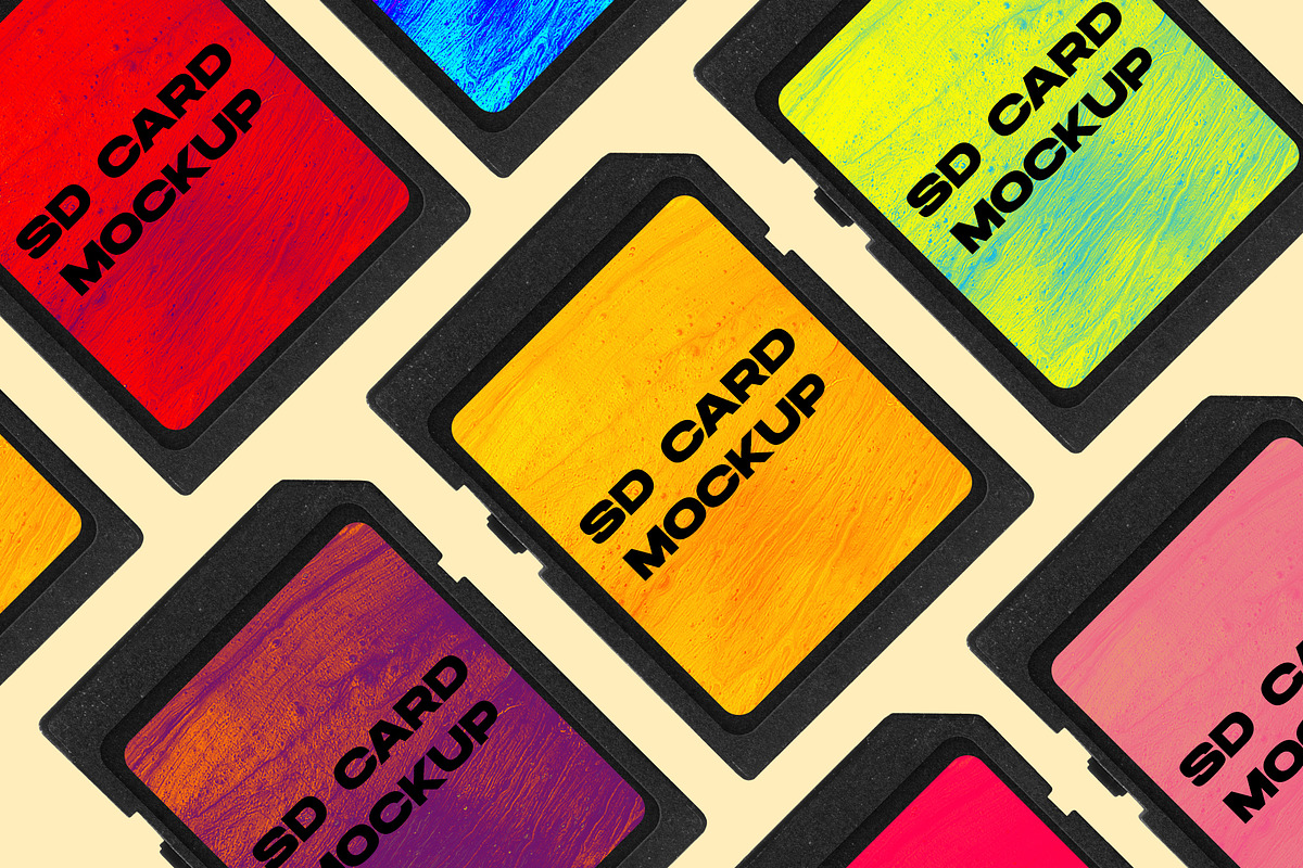 SD Memory Card Mockup PNG, a Product Mockup by Bolderaja1 Studio (Photo 7 of 11)