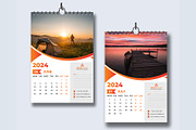 Modern Wall Calendar 2024, a Templates & Theme by pixelcreatx (Thumbnail 4 of 7)