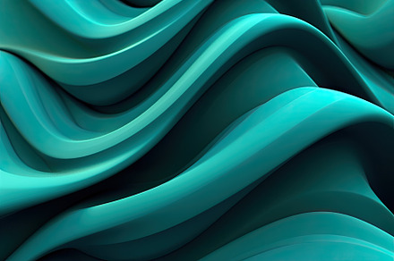 Teal 3D backdrop with seamless loops, organic patterns, dreamlike abstraction r, a Wallpaper Photo by José Manuel Gelpi