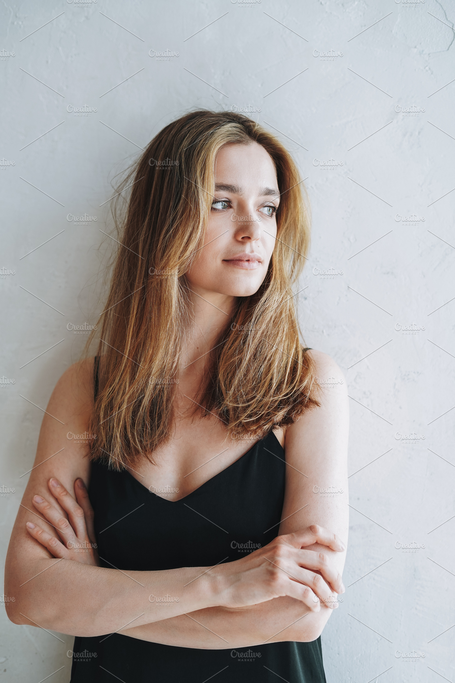 Young woman in black dress, a Beauty & Fashion Photo by Galina_Zhigalova
