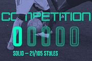 Competition Solid (subfamily), a Sans Serif Font by Sportsfonts (Thumbnail 1 of 9)