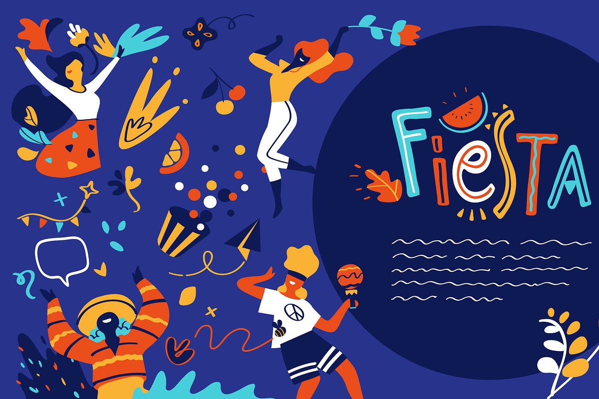 Fiesta Forever, a Person Illustration by Hurcastock! (Photo 3 of 14)