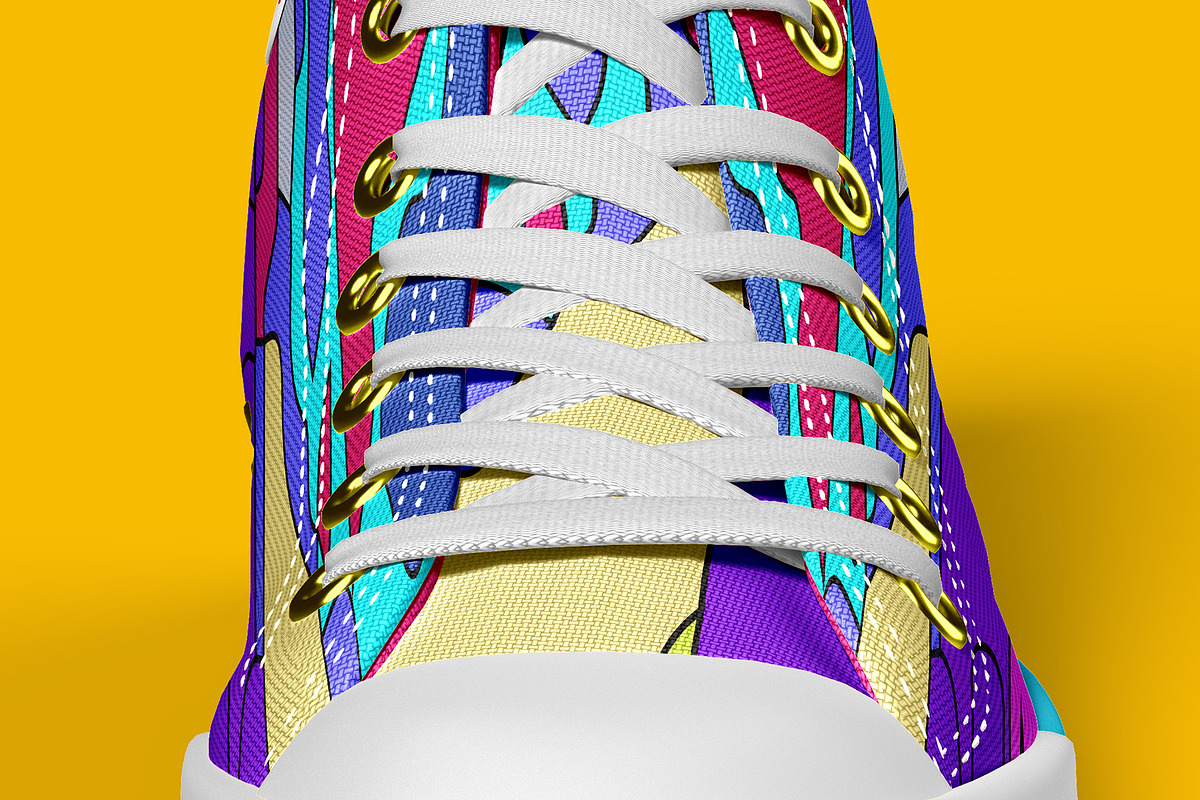 Sneakers Shoes Mockup - 9 views, a Packaging Mockup by Illusiongraphic (Photo 23 of 28)