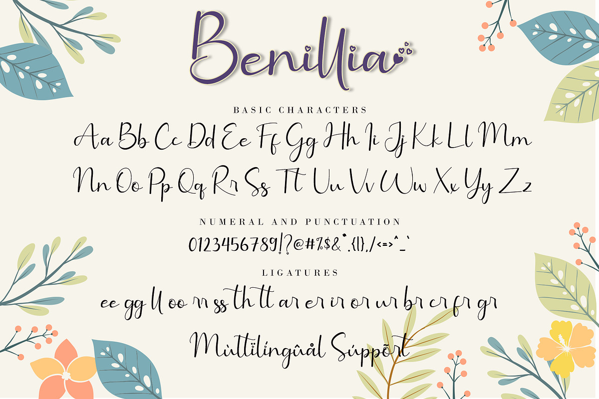 Benillia, a Script Font by AEN Creative Studio (Photo 11 of 12)