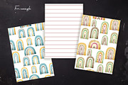 Watercolor Boho Rainbows Set, an Object Graphic by OrangePeafowlArt (Thumbnail 12 of 16)