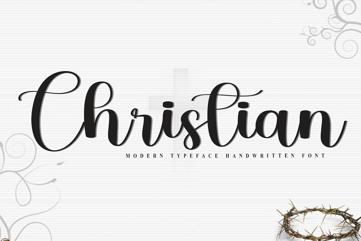 Christian, a Handwritten Font by InermediaSTUDIO (Photo 1 of 8)