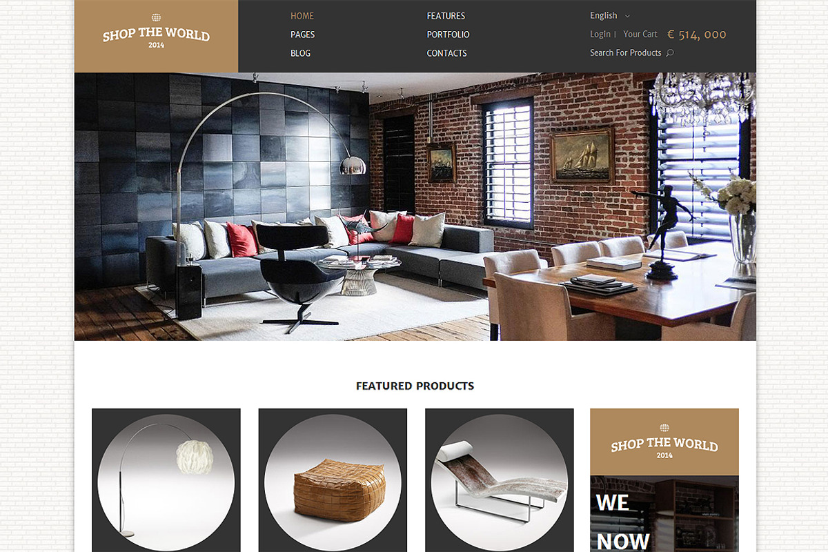 Shop The World Bootstrap Site Theme, a Bootstrap Template by IceTemplates (Photo 1 of 3)