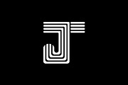 Retro T and J Monogram Logo Design, a Branding & Logo Template by Salman Shop (Thumbnail 3 of 4)