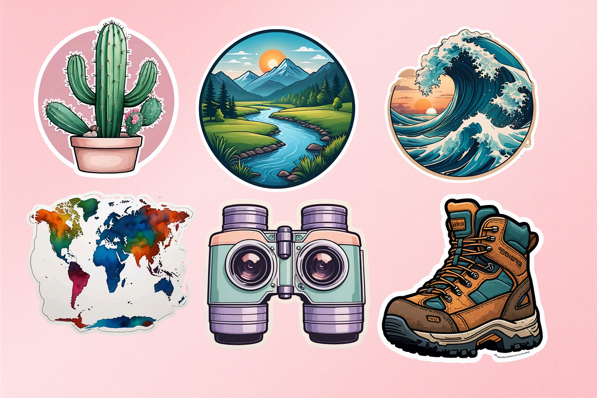 Printable PNG Stickers | 5x5 inch, an Object Graphic by Print Haven