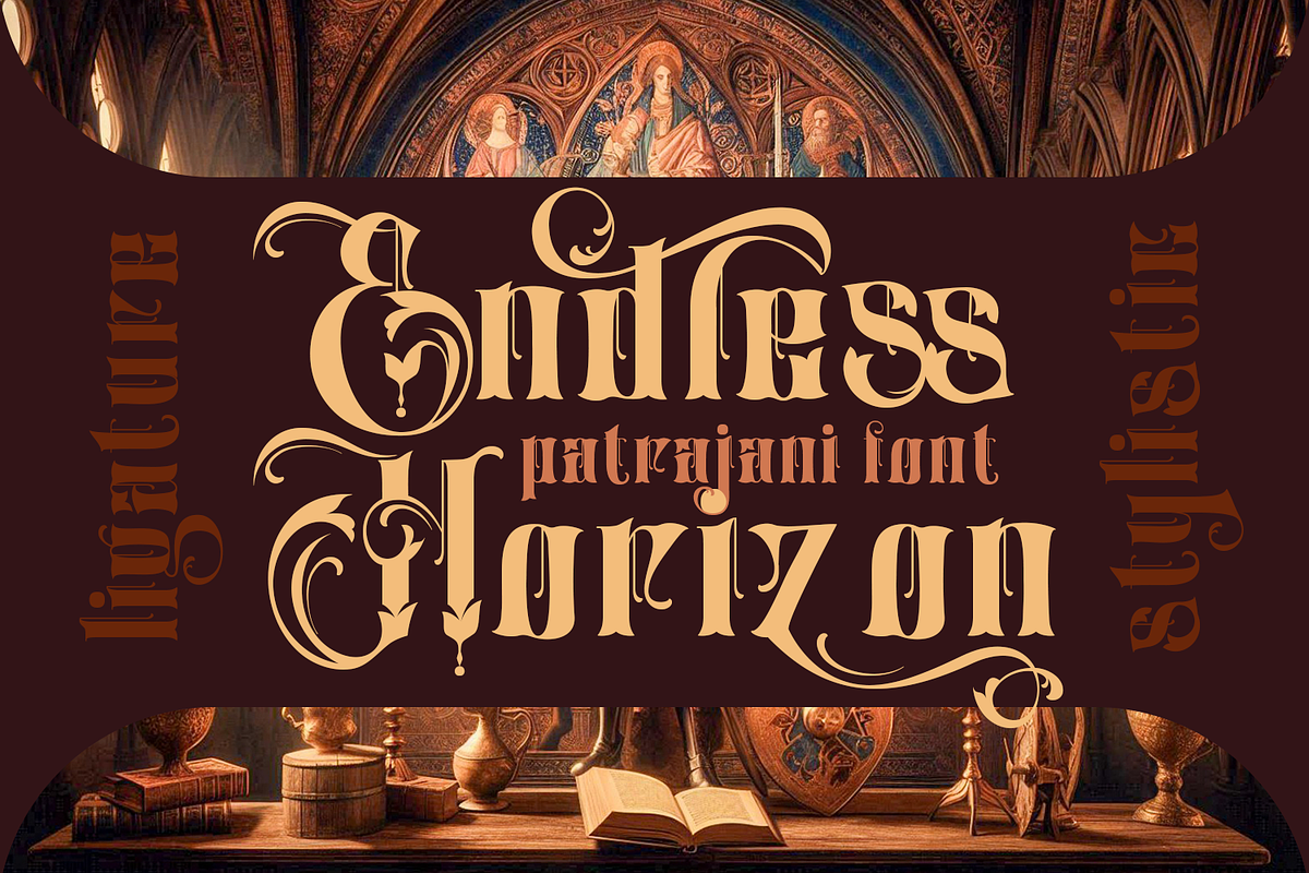 Patrajani - Decorative Serif, a Blackletter Font by TypeClassHeroes (Photo 7 of 15)