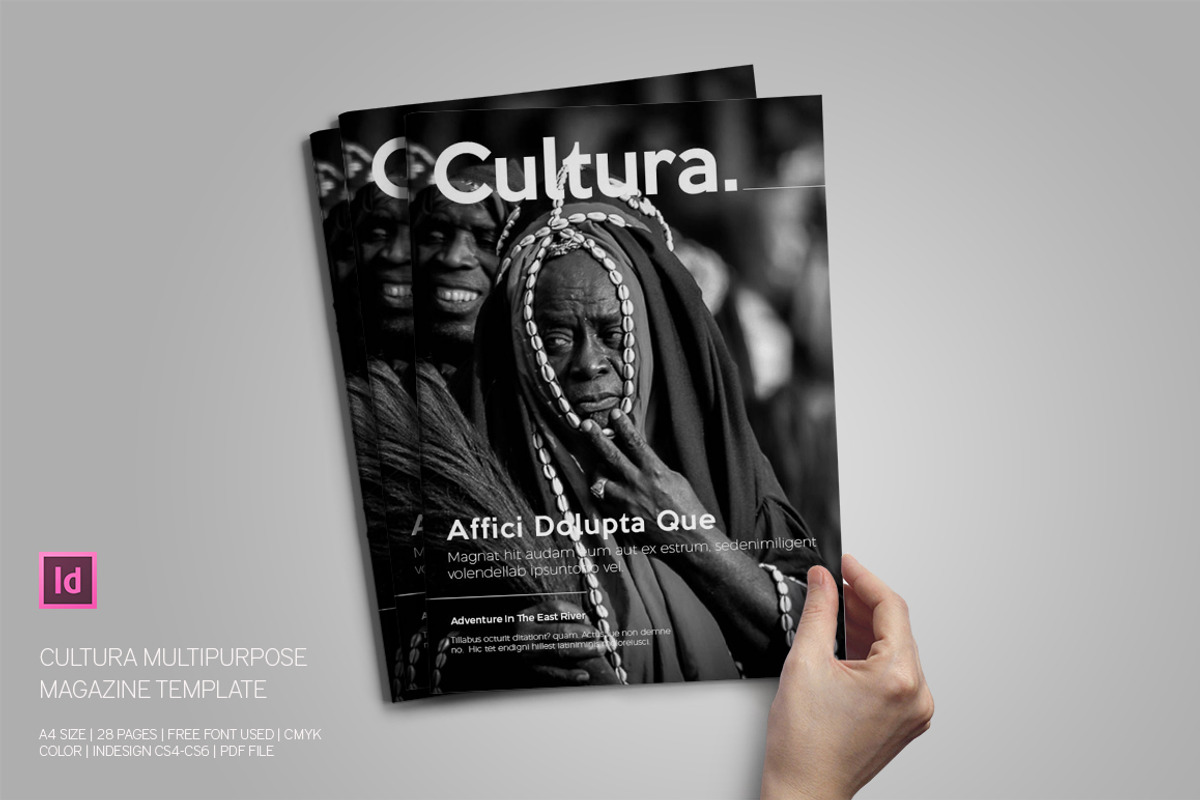 Cultura Magazine Template, a Magazine Template by Bookrak Graphic Design (Photo 1 of 9)