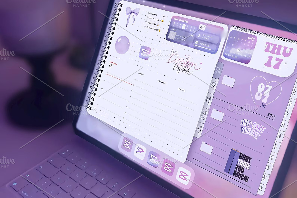 Purple iPad and iPhone Theme + Icons, a Wallpaper Photo by BeeRubby (Photo 5 of 9)