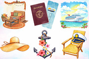 Cruise Adventure Summer Clipart PNG, a Seasonal Illustration by Canvas Craft (Thumbnail 3 of 5)