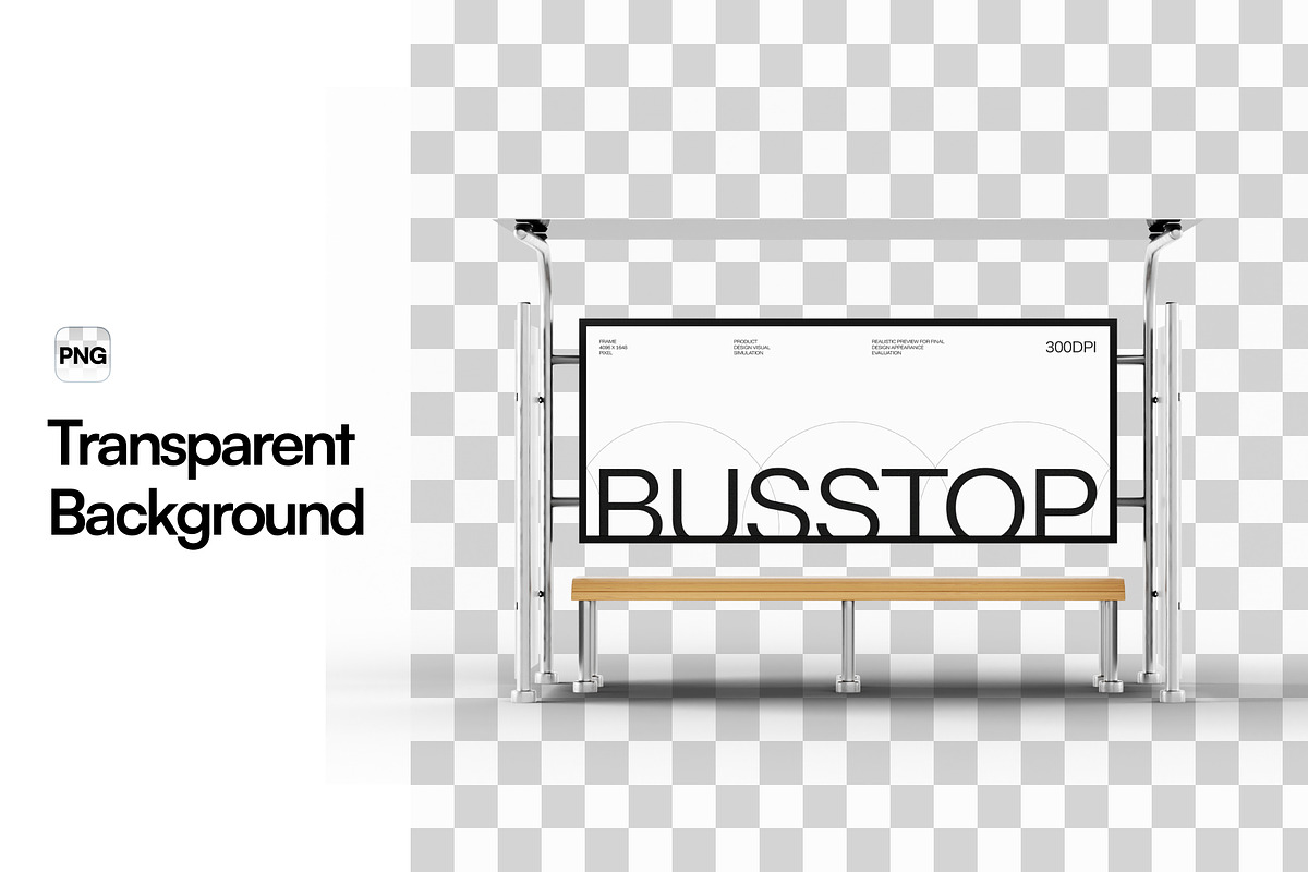 Bus Stop Mockup, an Advertising Mockup by SLAB! Design (Photo 2 of 7)