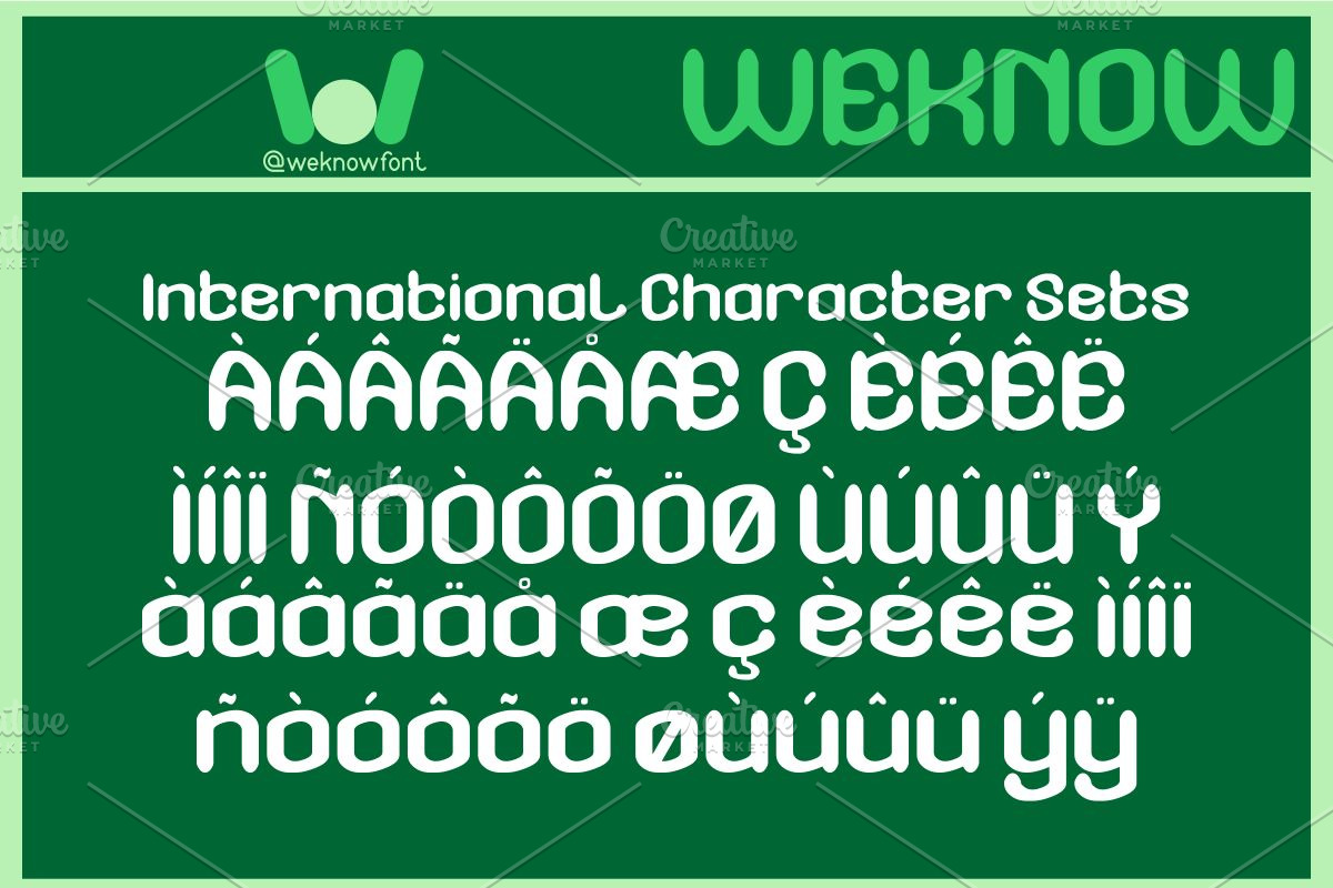 Green Bean font, a Font by weknow (Photo 8 of 8)