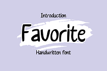 Favourite| Handwritten font