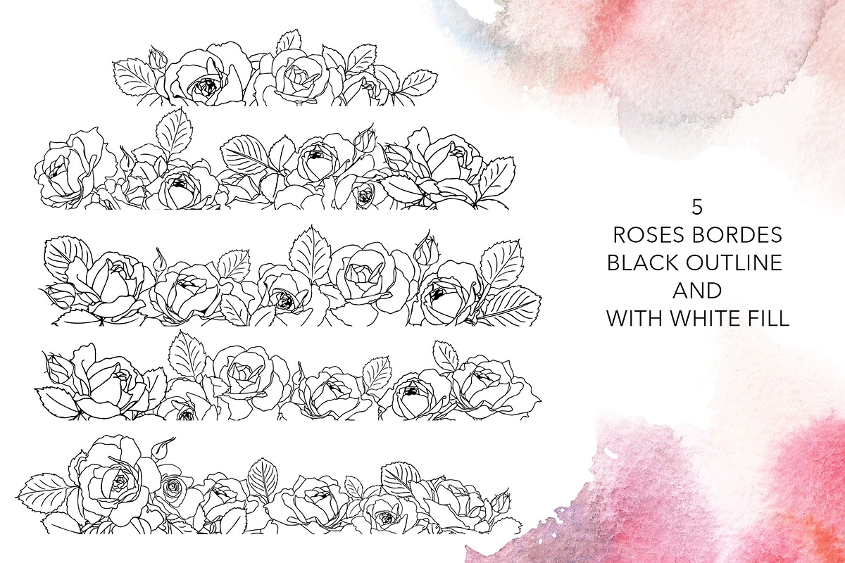 Roses line art design, an Object Graphic by Vera●Suleimanova (Photo 8 of 17)